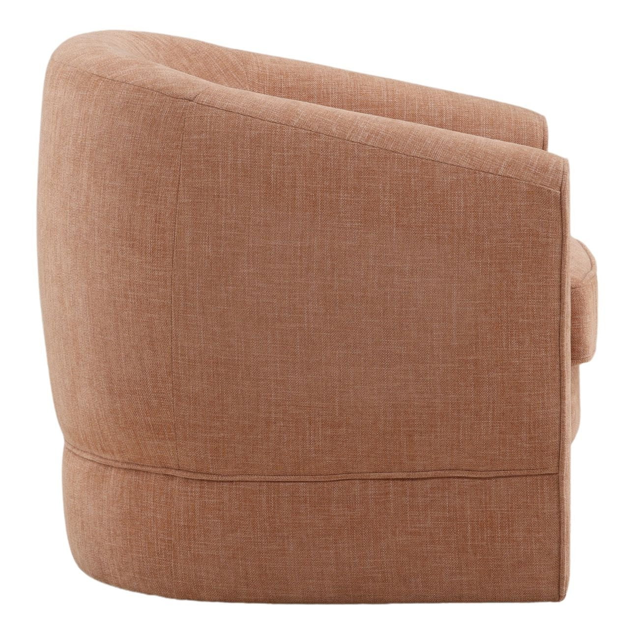 Rose Two-Tone Basketweave Fabric Chair 33 in Wide