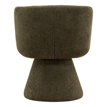Green Woven Chenille Fabric Chair 25 in Wide