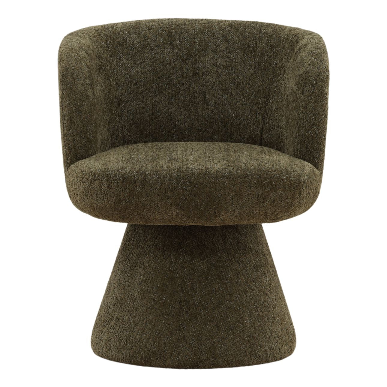 Green Woven Chenille Fabric Chair 25 in Wide