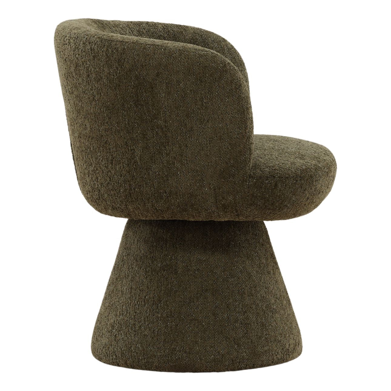 Green Woven Chenille Fabric Chair 25 in Wide