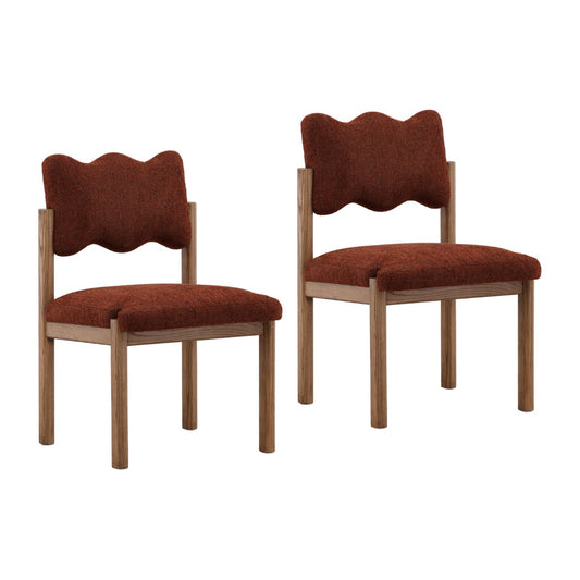 Modern Chenille Fabric Dining Chair