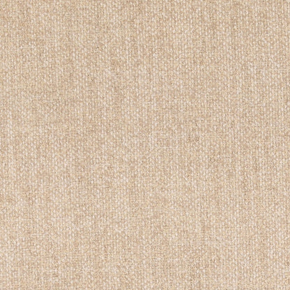 Yukon Sand and Light Natural Boucle Fabric and Ash Wood Stool 21 in Wide