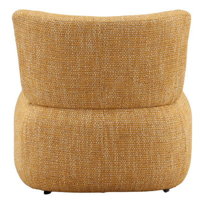 Ochre Multi-tone Textured Fabric Chair 27.5 in Wide