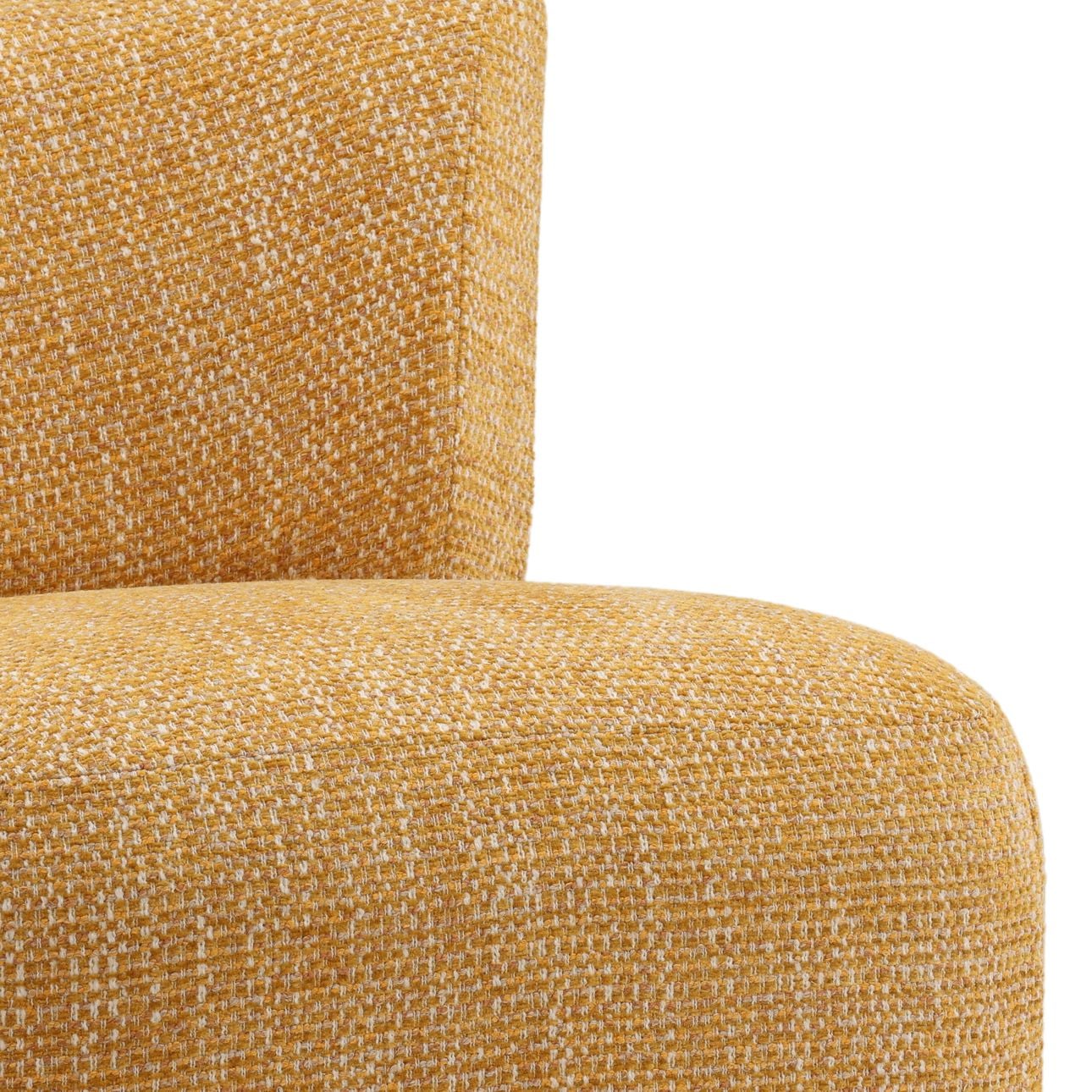 Ochre Multi-tone Textured Fabric Chair 27.5 in Wide