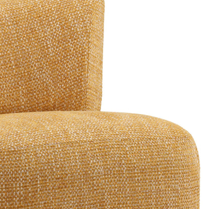 Ochre Multi-tone Textured Fabric Chair 27.5 in Wide