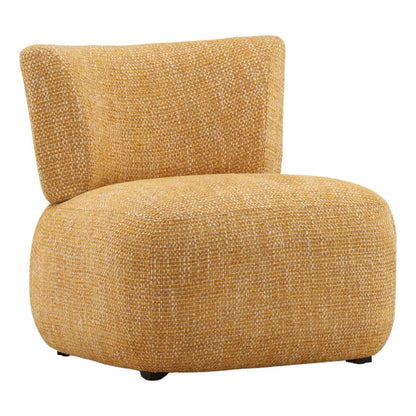 Ochre Multi-tone Textured Fabric Chair 27.5 in Wide