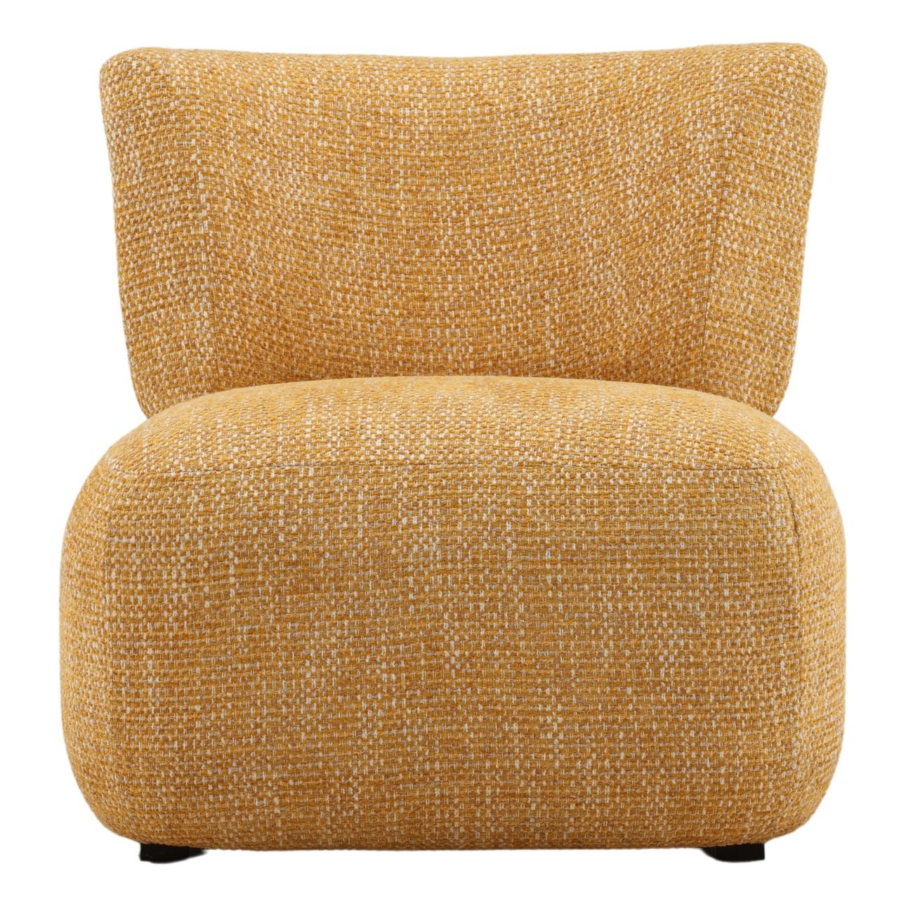 Ochre Multi-tone Textured Fabric Chair 27.5 in Wide