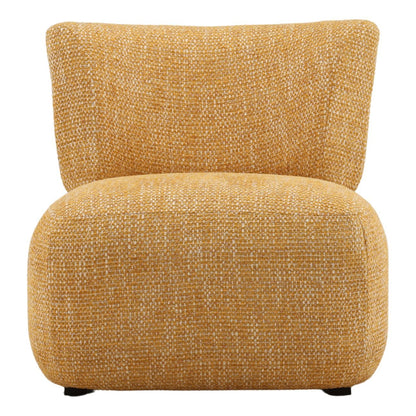 Ochre Multi-tone Textured Fabric Chair 27.5 in Wide