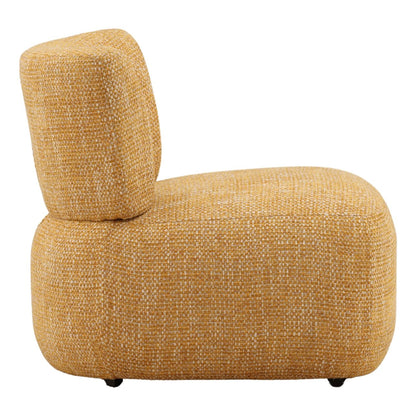 Ochre Multi-tone Textured Fabric Chair 27.5 in Wide