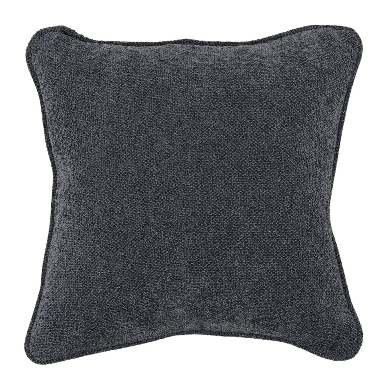 Charlotte Blue Chenille Fabric Pillow 20 in Wide