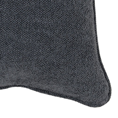 Charlotte Blue Chenille Fabric Pillow 20 in Wide