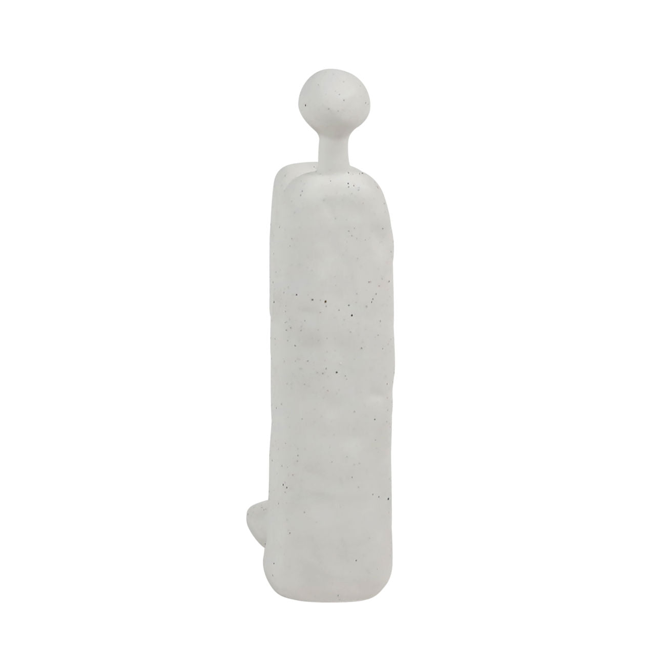 White Stoneware Sculpture 2.5 in Wide