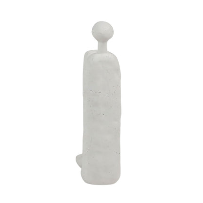 White Stoneware Sculpture 2.5 in Wide