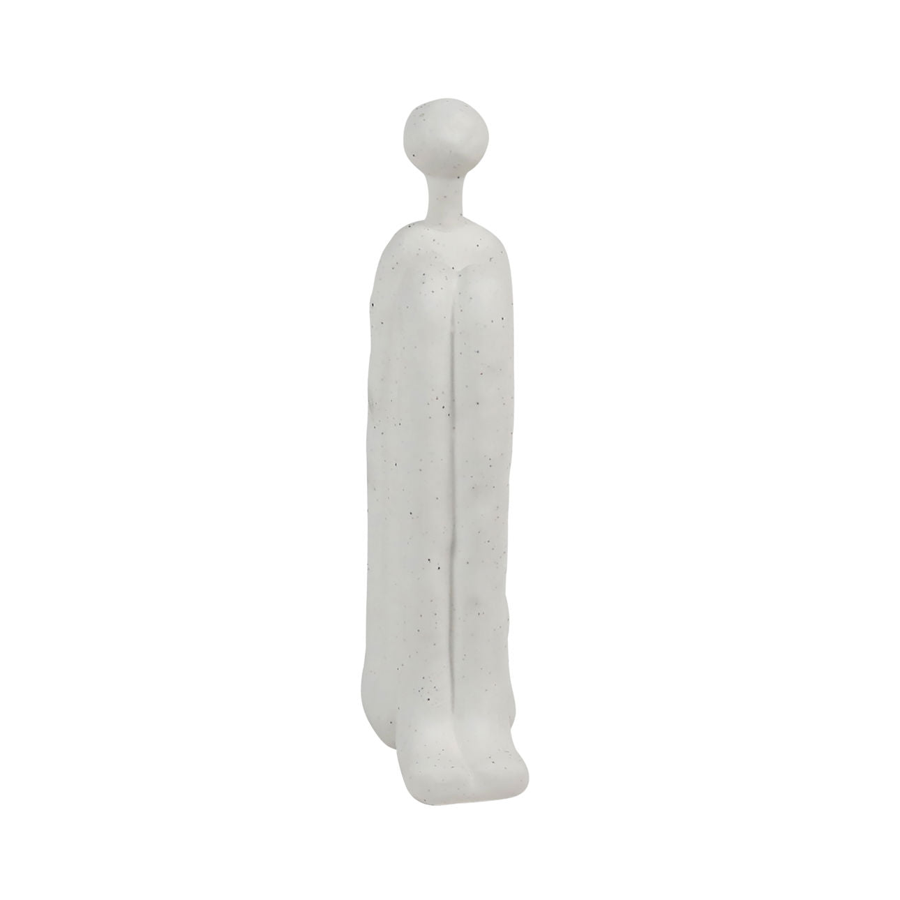 White Stoneware Sculpture 2.5 in Wide