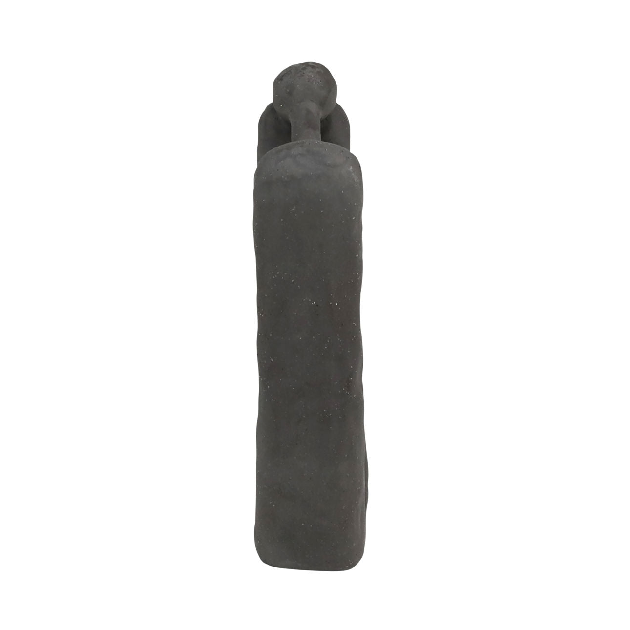 Dark Grey Stoneware Sculpture 7 in Wide