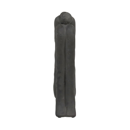 Dark Grey Stoneware Sculpture 7 in Wide