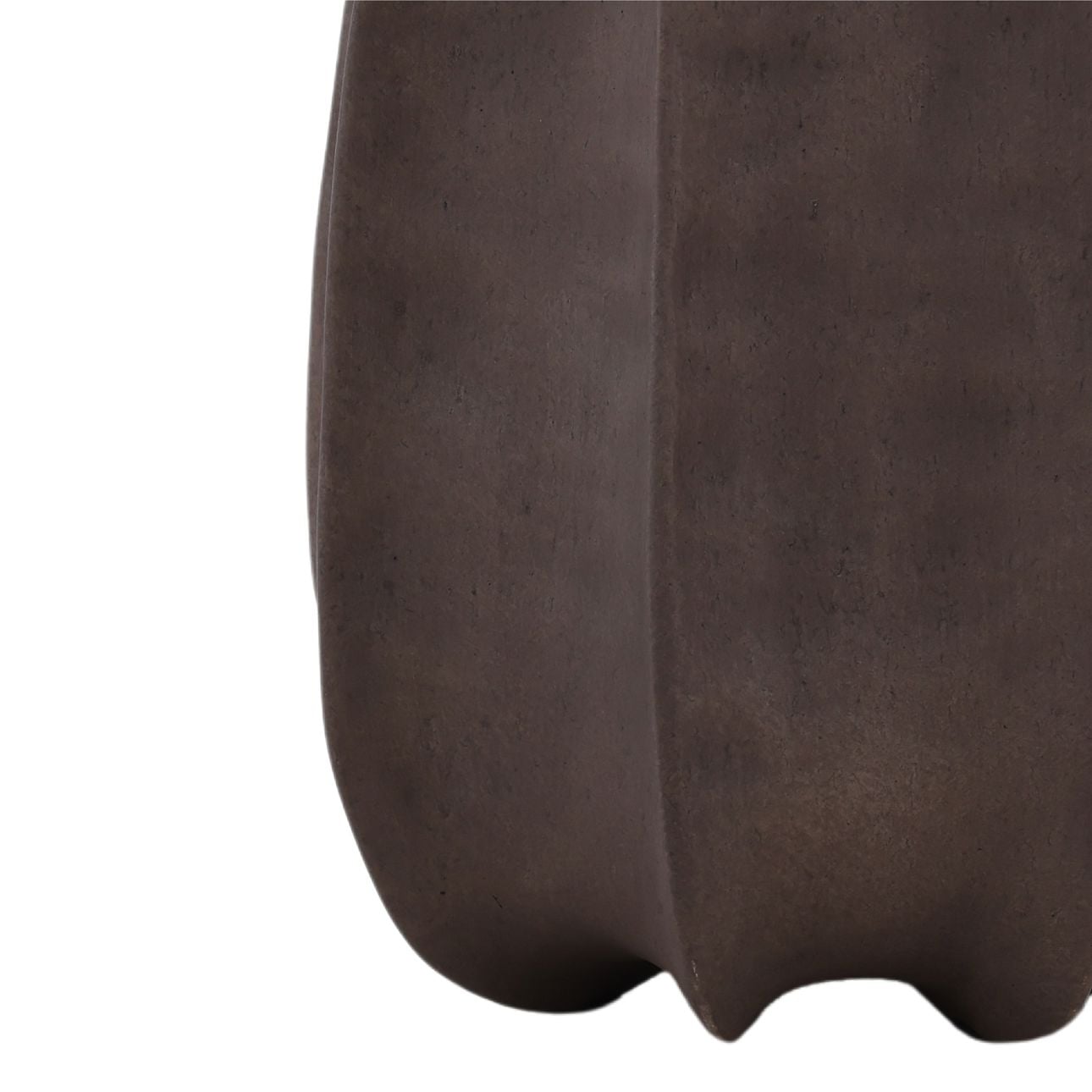 Brown Terracotta Vase 11 in Wide