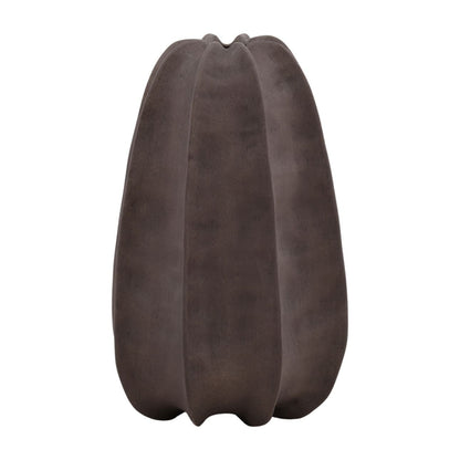 Brown Terracotta Vase 11 in Wide