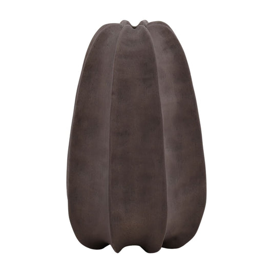 Brown Terracotta Vase 11 in Wide