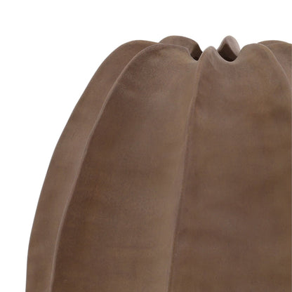 Light Brown Terracotta Vase 13.5 in Wide