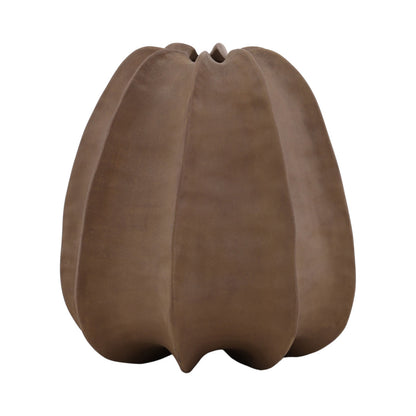 Light Brown Terracotta Vase 13.5 in Wide
