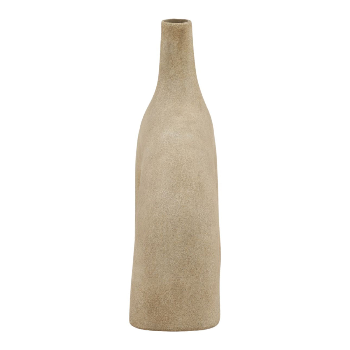 Close-up of Camcrest vase showing smooth cream terracotta texture and finish