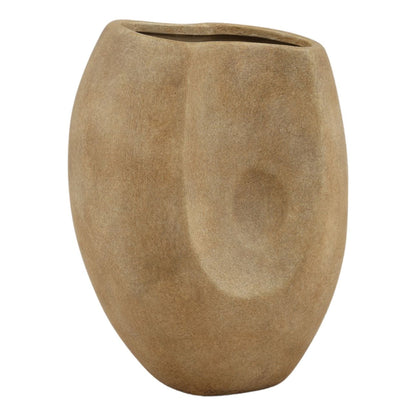 Sand Terracotta Vase 8 in Wide