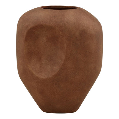 Rust Terracotta Vase 11.5 in Wide