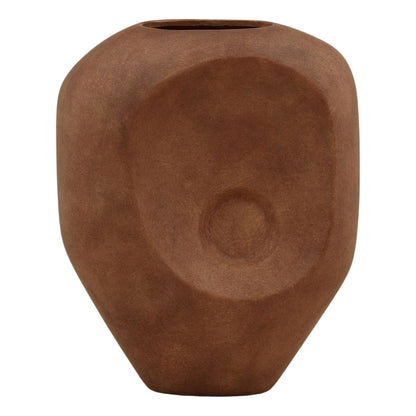 Rust Terracotta Vase 11.5 in Wide