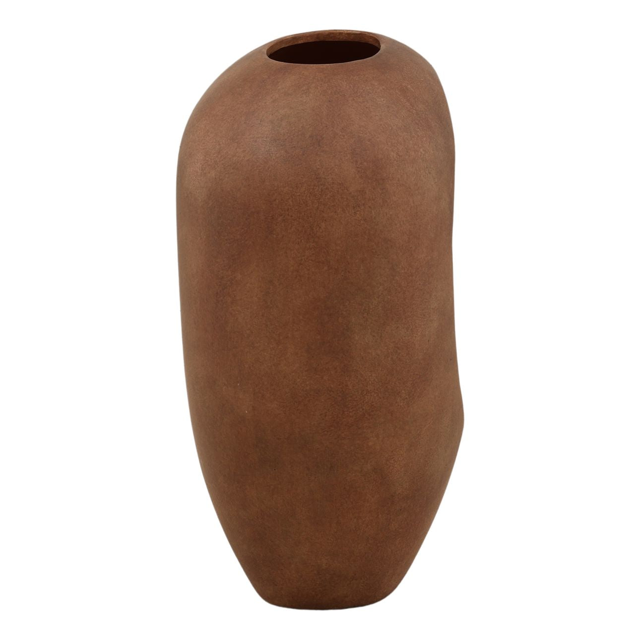 Rust Terracotta Vase 11.5 in Wide