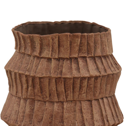 Rust Terracotta Vase 14 in Wide
