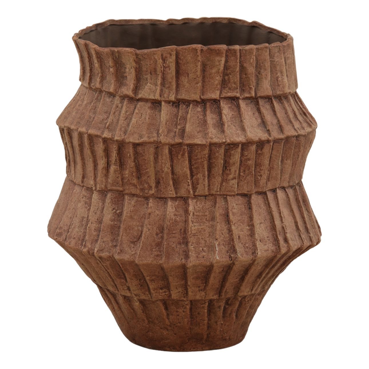 Rust Terracotta Vase 14 in Wide