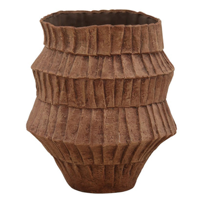 Rust Terracotta Vase 14 in Wide