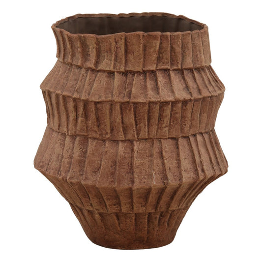 Rust Terracotta Vase 14 in Wide