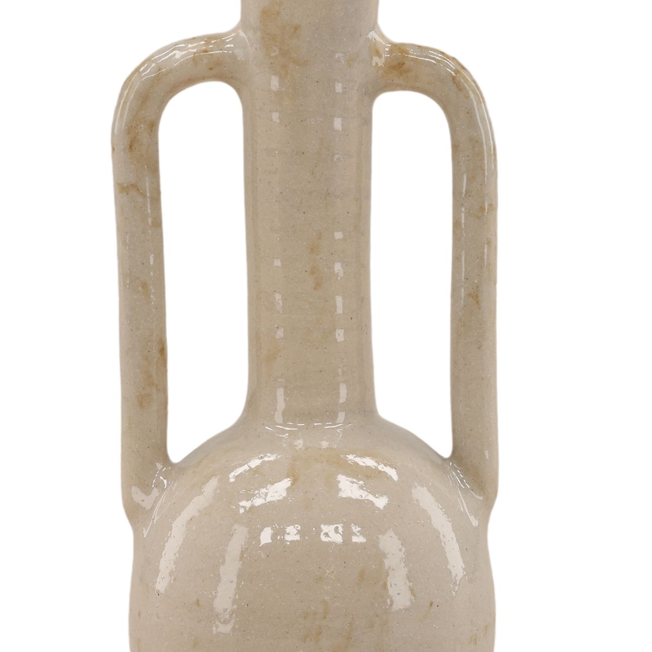 Beige Terracotta Vase 7 in Wide