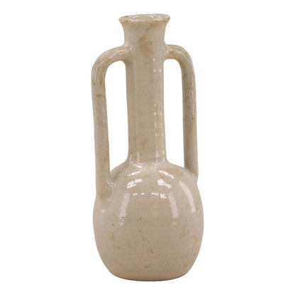 Beige Terracotta Vase 7 in Wide