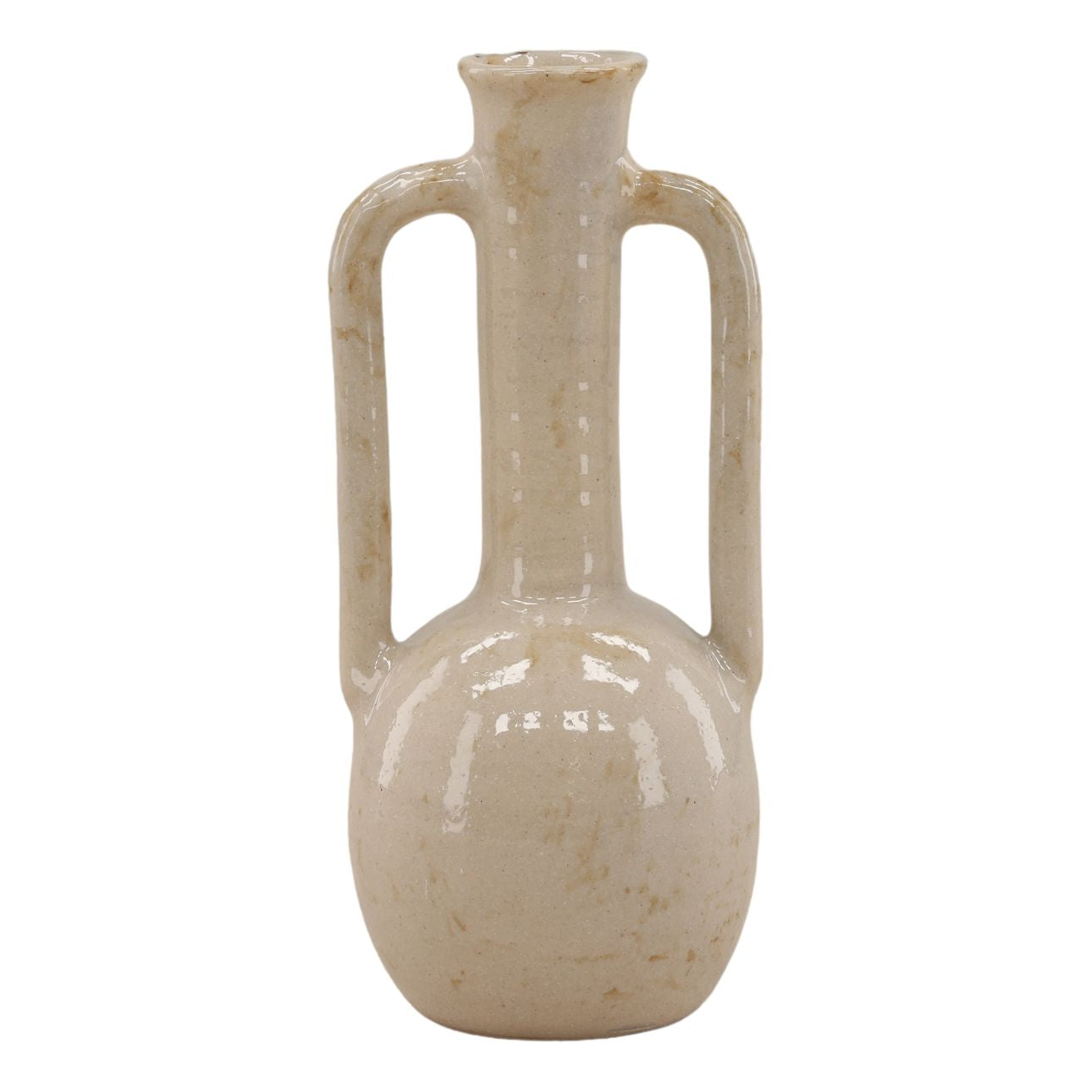 Beige Terracotta Vase 7 in Wide