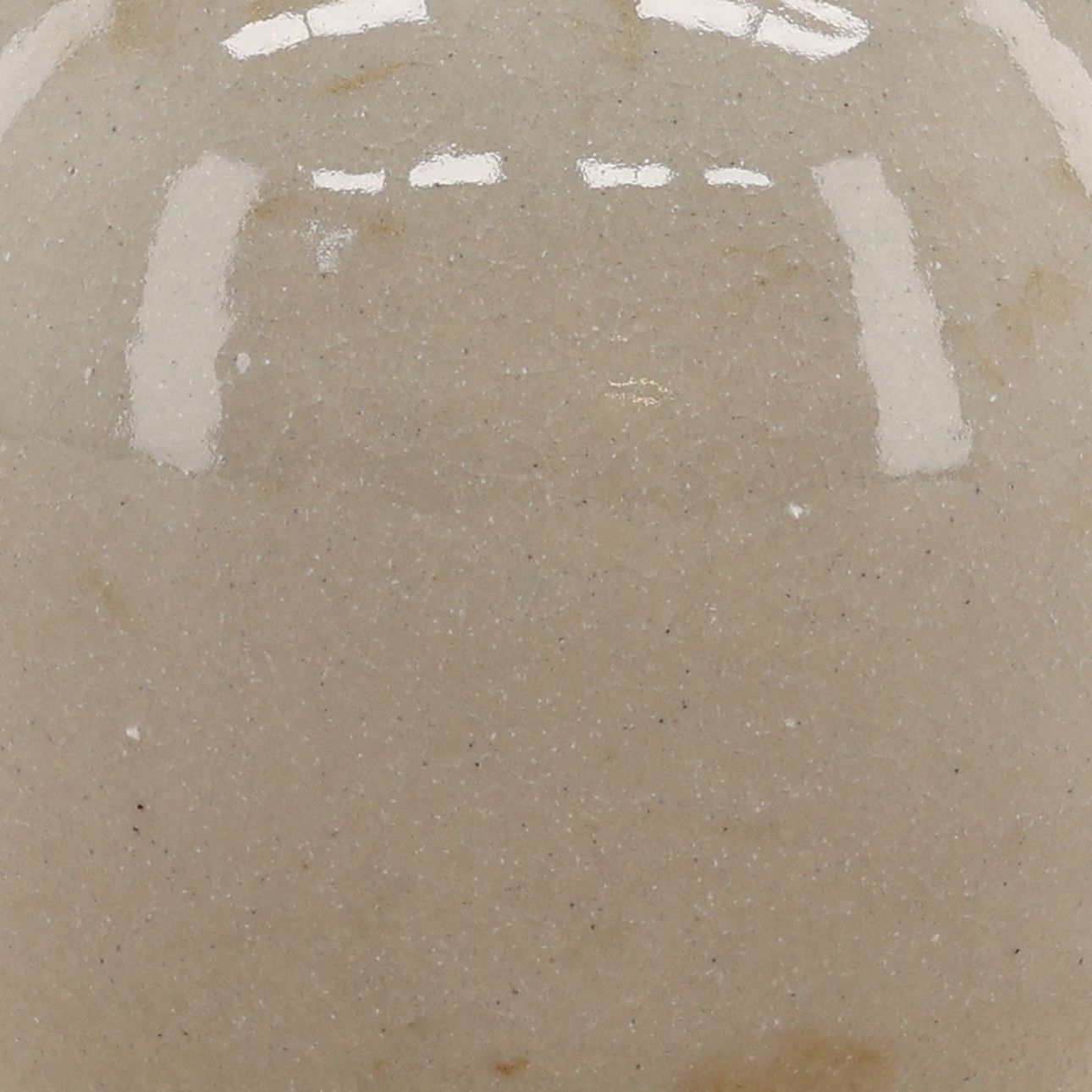 Beige Terracotta Vase 6.5 in Wide