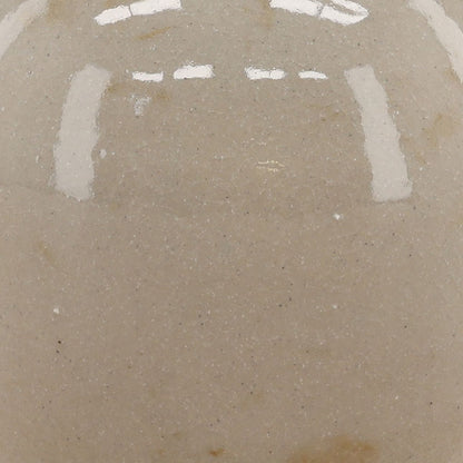 Beige Terracotta Vase 6.5 in Wide