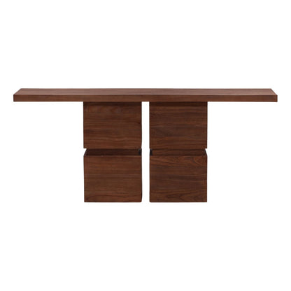Crafted Mindi Wood Console Table