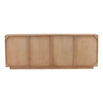 Refined Mindi Wood Cabinet