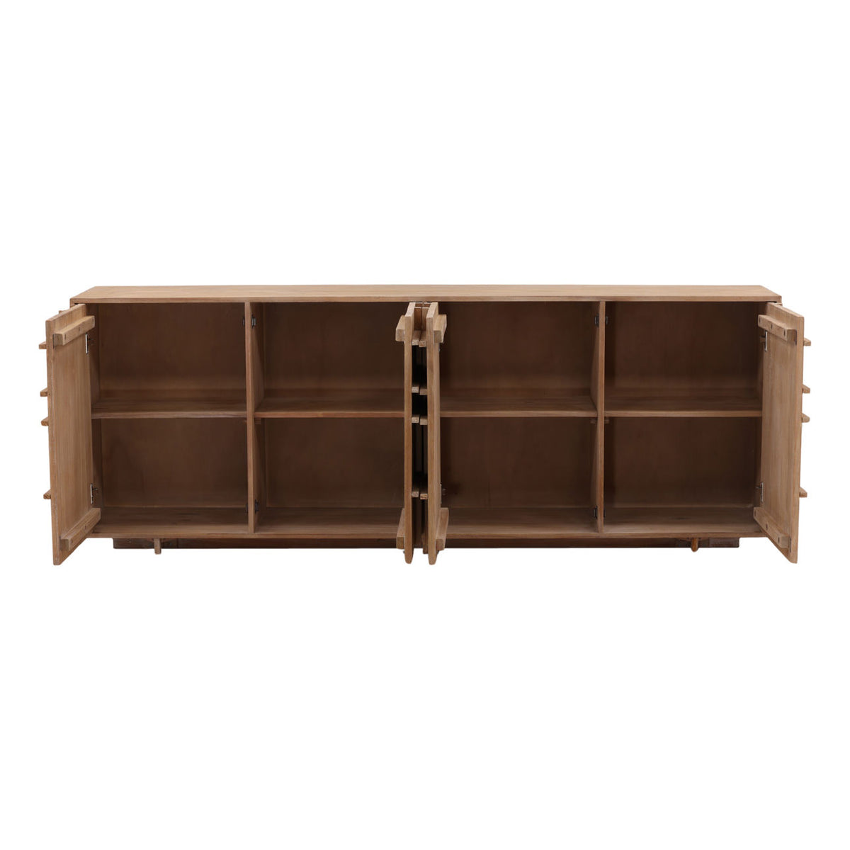 Refined Mindi Wood Cabinet
