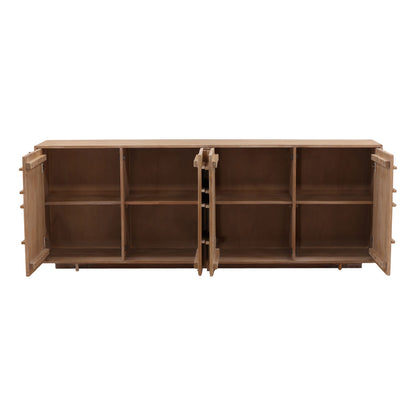 Refined Mindi Wood Cabinet