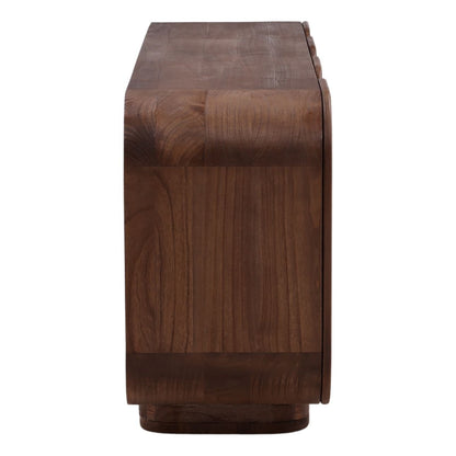 Curated Mindi Wood Cabinet
