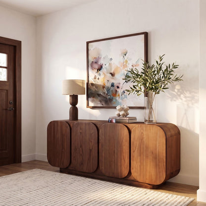 Curated Mindi Wood Cabinet