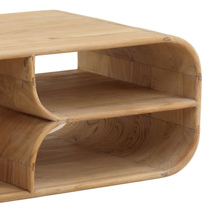 Light Natural Mindi Wood Table 55 in Wide