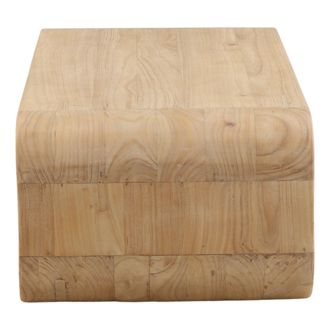 Light Natural Mindi Wood Table 55 in Wide
