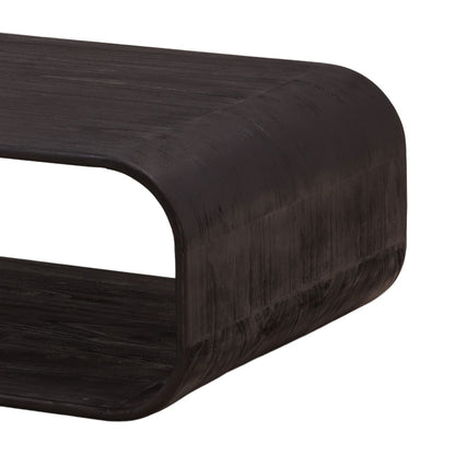 Dark Brown Mindi Wood Table 52 in Wide