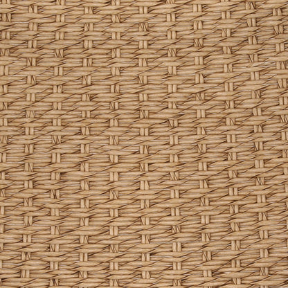 Brown and Natural Teak Wood and Rope Chair 22.5 in Wide