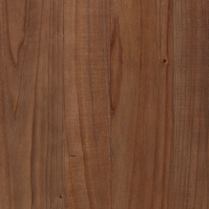 Side profile of the Cormoor mindi wood bookcase showing 15.5-inch depth